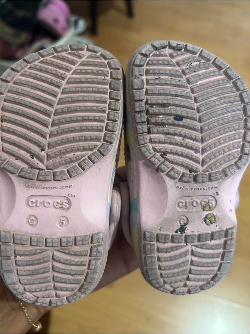 Crocs GOOD Kids Toddler Classic Clog - Pastel Multi Pink Size 5 - Picture 5 of 5